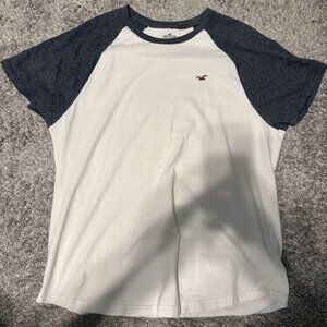 Men's Hollister White T-Shirt- L